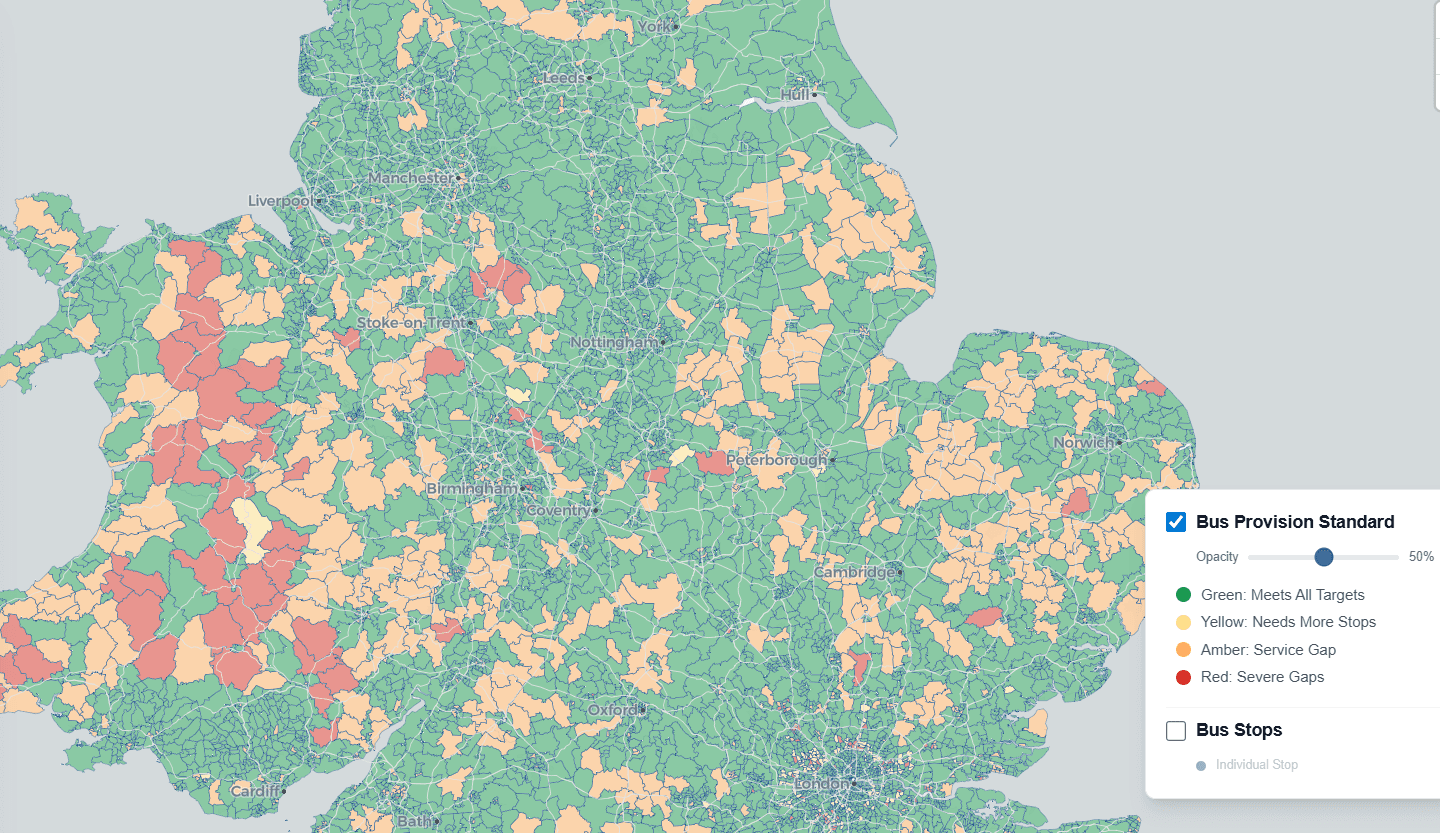 Defining a bus service standard and identifying gaps in provision - Image 1